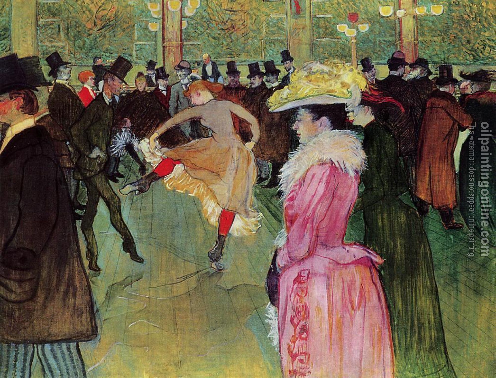 Toulouse-Lautrec, Henri de - Dance at the Moulin Rouge